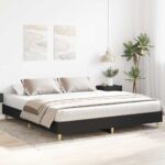 vidaXL Posteľný rám bez matraca Čierna 160x200 cm kompozitné drevo – Obrázok 3