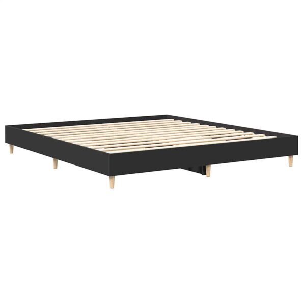 vidaXL Posteľný rám bez matraca Čierna 160x200 cm kompozitné drevo – Obrázok 4