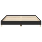 vidaXL Posteľný rám bez matraca Čierna 160x200 cm kompozitné drevo – Obrázok 5