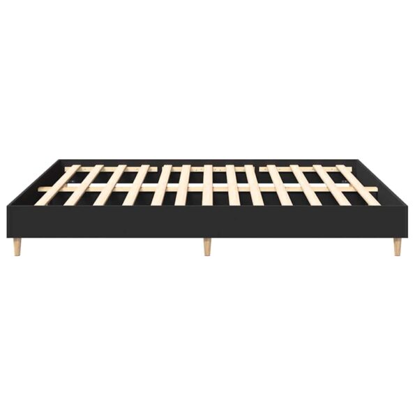 vidaXL Posteľný rám bez matraca Čierna 160x200 cm kompozitné drevo – Obrázok 6