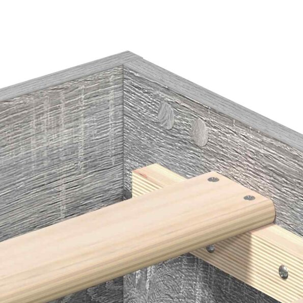 vidaXL Posteľný rám bez matraca 160x200 cm kompozitné drevo – Obrázok 8