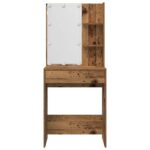 VidaXL súprava toaletného stolíka s LED diódou Old Wood – Obrázok 6