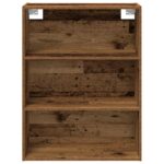 VidaXL Príborník so nástennou skrinkou Old Wood Engineered Wood – Obrázok 7