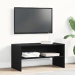 vidaXL TV skrinka Dub čierny 80x40x40 cm Drevo