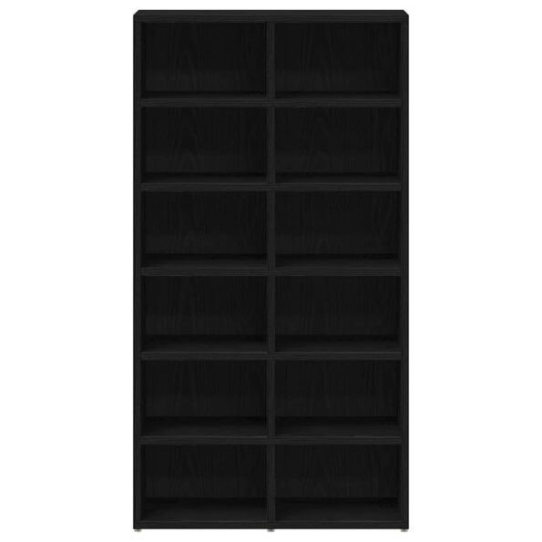 vidaXL Regál na topánky čierny dub 54x34x100,5 cm spracované drevo – Obrázok 5