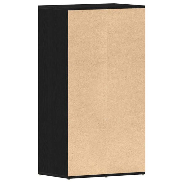 vidaXL Regál na topánky čierny dub 54x34x100,5 cm spracované drevo – Obrázok 7