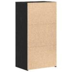 vidaXL Komoda so 6 zásuvkami, čierna dub 50x34x96 cm, kompozitné drevo – Obrázok 8