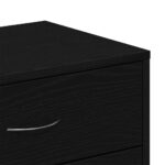 vidaXL Komoda so 6 zásuvkami, čierna dub 50x34x96 cm, kompozitné drevo – Obrázok 9