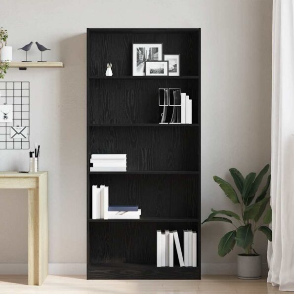 VXL8721158768612_g_en_hd_1.jpg vidaXL Knižnica čierna dub 80x24x176x106 cm kompozitné drevo – Obrázok 3