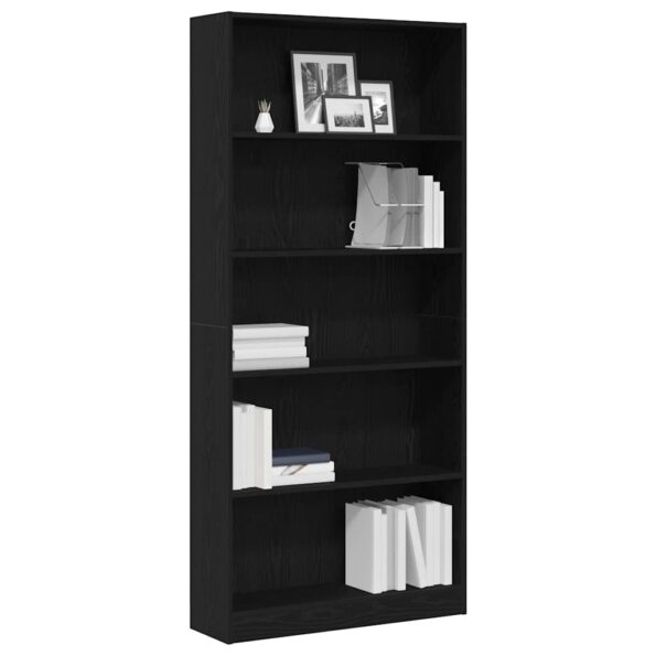 VXL8721158768612_g_en_hd_2.jpg vidaXL Knižnica čierna dub 80x24x176x106 cm kompozitné drevo – Obrázok 4