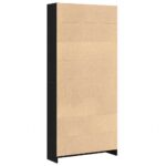 vidaXL Knižnica čierna dub 80x24x176x106 cm kompozitné drevo – Obrázok 7