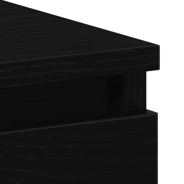 vidaXL Písací stôl, dub čierny 90x45x76 cm, kompozitné drevo – Obrázok 9