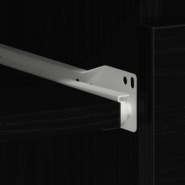 vidaXL Písací stôl, dub čierny 90x45x76 cm, kompozitné drevo – Obrázok 10