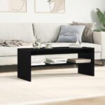 VidaXL TV skrinka Dub čierny 100x40x40 cm Drevo – Obrázok 3