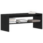 VidaXL TV skrinka Dub čierny 100x40x40 cm Drevo – Obrázok 4