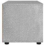 TV Skrinka vidaXL "VISNES" Betónová sivá 100x40x38cm Konštrukčné drevo – Obrázok 7