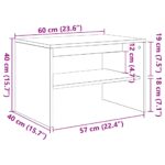 TV Skrinka vidaXL Biela 60x40x40 cm Drevo – Obrázok 10