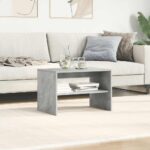 TV skrinka vidaXL Betónovo sivá 60x40x40 cm Konštruktérske drevo – Obrázok 4