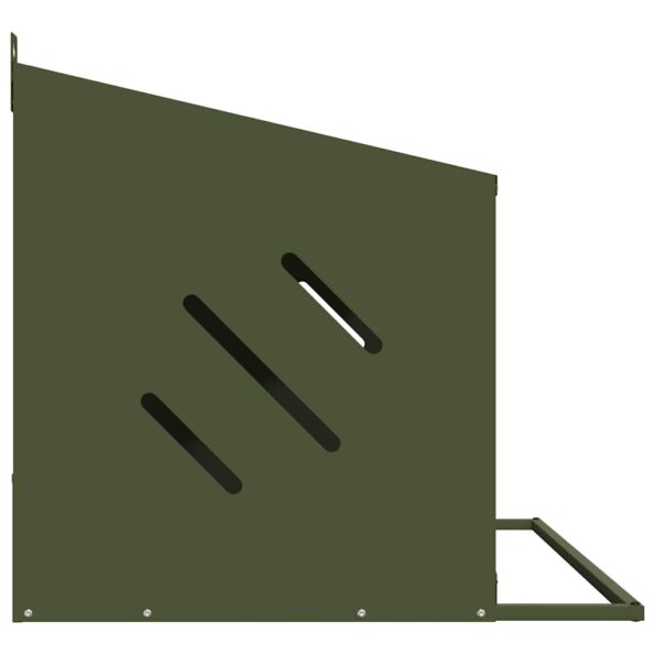 vidaXL Hniezdo pre kurčatá s 3 priehradkami, olivovo zelený kov – Obrázok 6