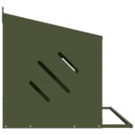 vidaXL Hniezdo pre kurčatá s 2 priehradkami, olivovo zelený kov – Obrázok 6