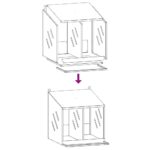 vidaXL Hniezdo pre kurčatá s 2 priehradkami, olivovo zelený kov – Obrázok 8