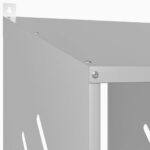 VidaXL Hniezdo pre kurčatá s 2 priehradkami, strieborný kov – Obrázok 9