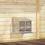 VidaXL Hniezdo pre kurčatá s 2 priehradkami, strieborný kov