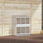 VidaXL Hniezdo pre kurčatá s 6 priehradkami, strieborný kov – Obrázok 4