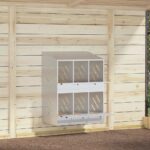 VidaXL Hniezdo pre kurčatá s 6 priehradkami, strieborný kov