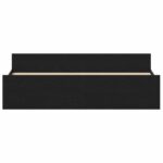 VidaXL Rám postele bez matraca čierny dub 200x200 cm kompozitné drevo – Obrázok 6