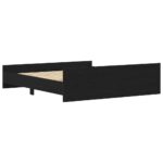 VidaXL Rám postele bez matraca čierny dub 200x200 cm kompozitné drevo – Obrázok 8