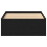 vidaXL Posteľný rám bez matraca čierny dub 75x190 cm kompozitné drevo – Obrázok 5