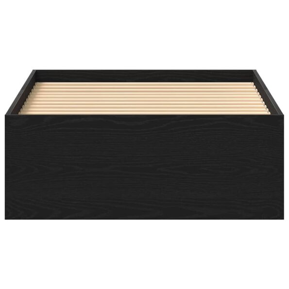 vidaXL Posteľný rám bez matraca čierny dub 75x190 cm kompozitné drevo – Obrázok 5
