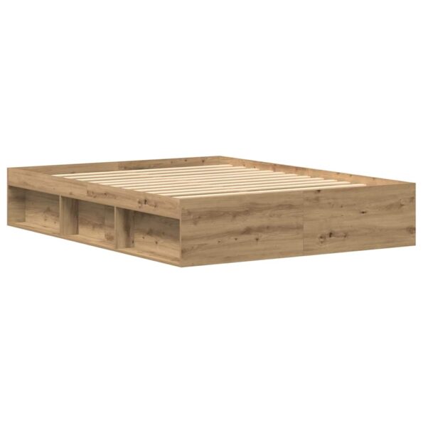 VXL8721158786098_g_en_hd_2.jpg vidaXL Posteľný rám bez matraca remeselnícky dub 150x200 cm – Obrázok 4