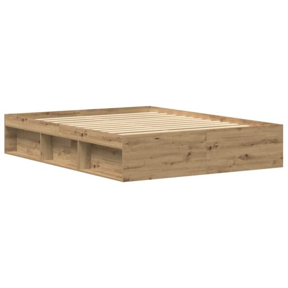 VXL8721158786098_g_en_hd_5.jpg vidaXL Posteľný rám bez matraca remeselnícky dub 150x200 cm – Obrázok 7