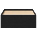 vidaXL Posteľný rám bez matraca čierny dub 100x200 cm kompozitné drevo – Obrázok 5