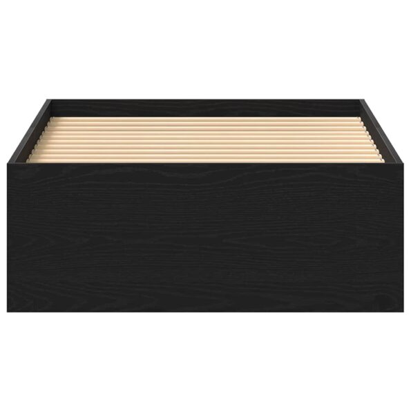 vidaXL Posteľný rám bez matraca čierny dub 100x200 cm kompozitné drevo – Obrázok 5