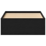vidaXL Posteľný rám bez matraca čierny dub 90x190 cm kompozitné drevo – Obrázok 5