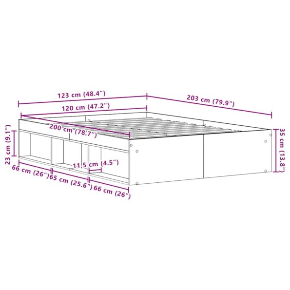VXL8721158786289_g_en_hd_8.jpg vidaXL Posteľný rám bez matraca čierny dub 120x200 cm kompozitné drevo – Obrázok 10