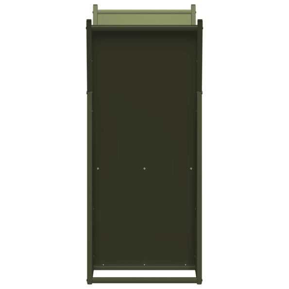 vidaXL Regál na krbové drevo, 69,5x35x81 cm, za studena lisovaná oceľ – Obrázok 6