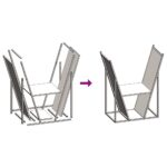 vidaXL Regál na krbové drevo, 69,5x35x81 cm, za studena lisovaná oceľ – Obrázok 9