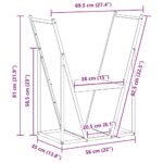 vidaXL Regál na krbové drevo, 69,5x35x81 cm, za studena lisovaná oceľ – Obrázok 11