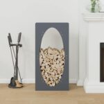 vidaXL Regál na krbové drevo, 50x23x100 cm, za studena lisovaná oceľ – Obrázok 3