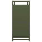 vidaXL Regál na krbové drevo, 60x28x65 cm, za studena lisovaná oceľ – Obrázok 6