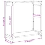 vidaXL Regál na krbové drevo, 60x28x65 cm, za studena lisovaná oceľ – Obrázok 11