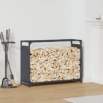 vidaXL Regál na krbové drevo, 90x28x65 cm, za studena lisovaná oceľ