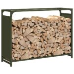 vidaXL Regál na krbové drevo, 90x28x65 cm, za studena lisovaná oceľ – Obrázok 4