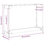 vidaXL Regál na krbové drevo, 90x28x65 cm, za studena lisovaná oceľ – Obrázok 11