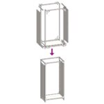 vidaXL Regál na krbové drevo, 44x28x90 cm, za studena lisovaná oceľ – Obrázok 9