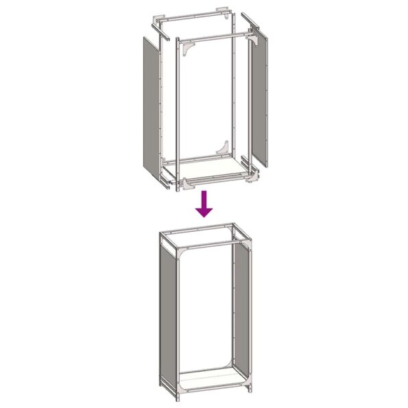 vidaXL Regál na krbové drevo, 44x28x90 cm, za studena lisovaná oceľ – Obrázok 9